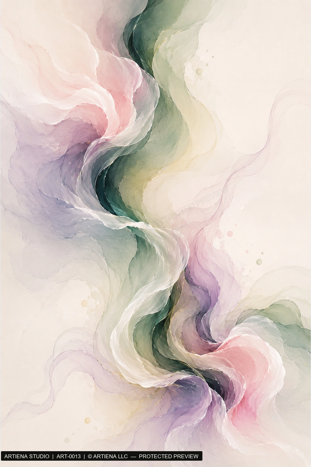 Lavender Passage by Artiena Studio, crisp protected artwork preview